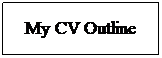 Text Box: My CV Outline
